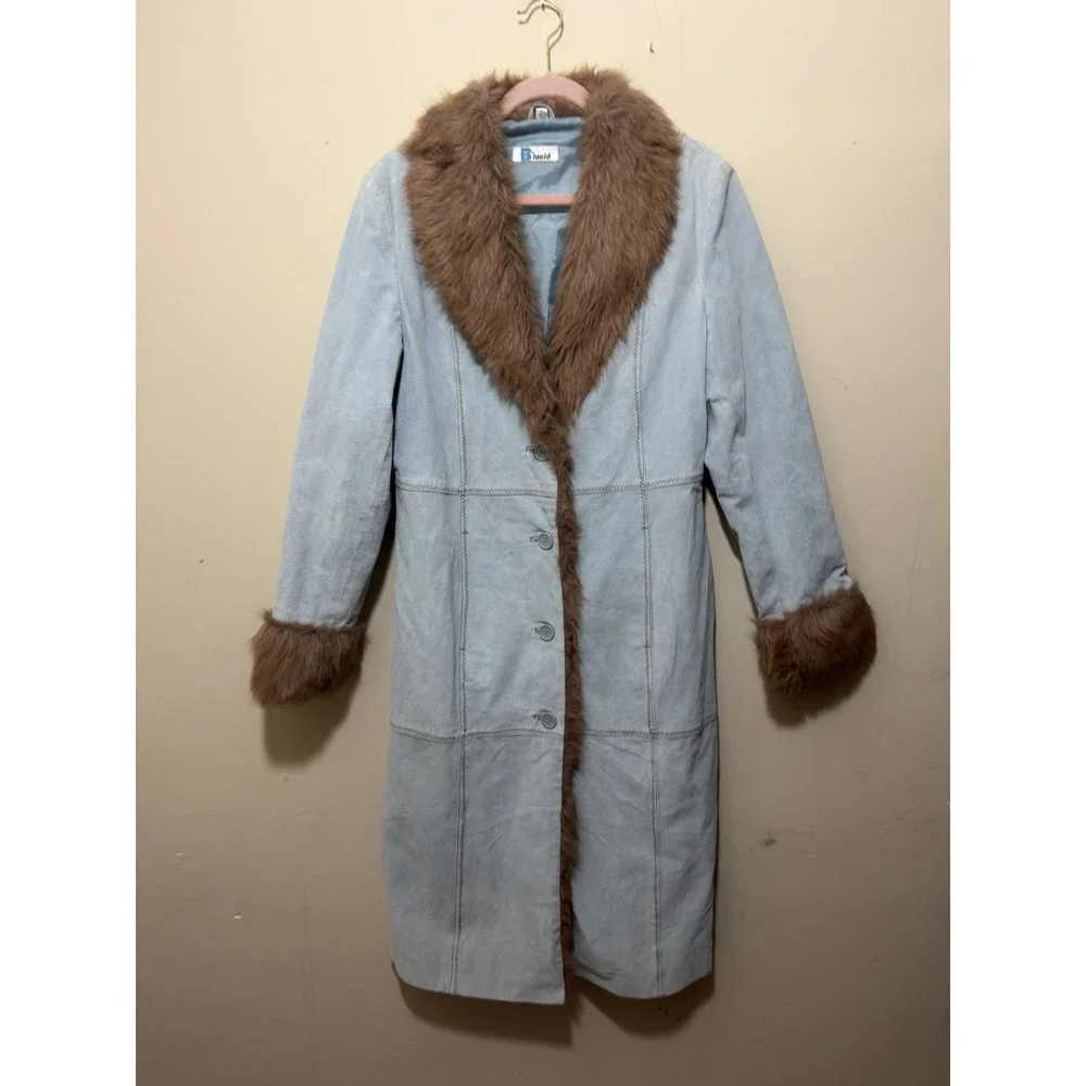 Vintage 90s B. Lucid Light Blue Suede 